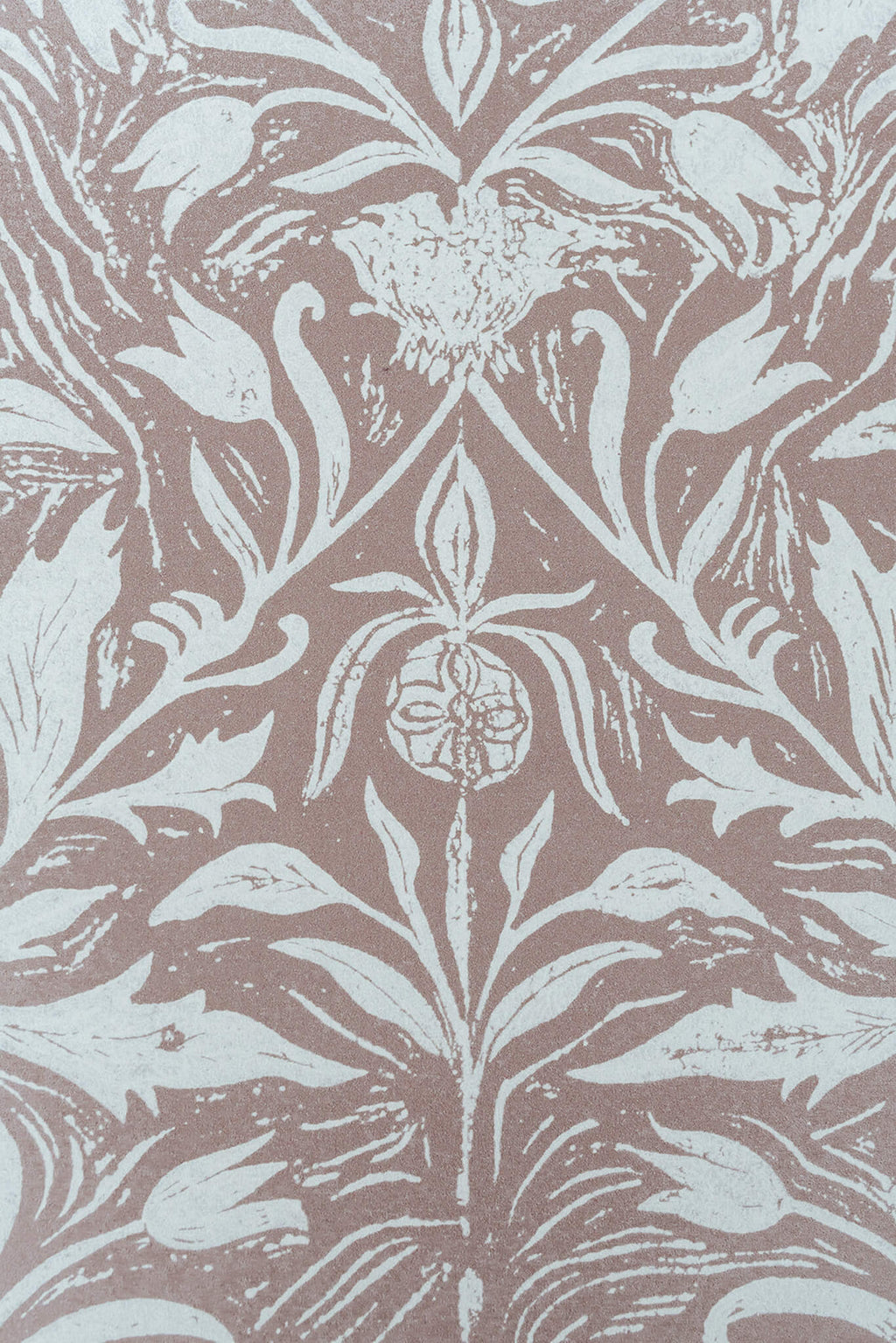 Decorative pattern with floral elements on a textured background