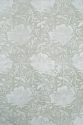 Repeat floral wallpaper pattern in French grey
